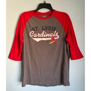 St. Louis Cardinals Genuine Merchandise Women's Medium Gray Red